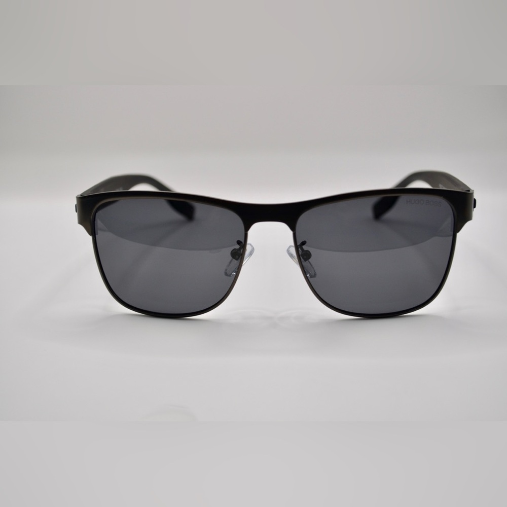 Men’s Hugo Boss Sunglasses | Gunmetal & Black | Dark Gray Lens | Like New - Picture 7 of 11